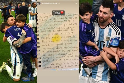 Messi World Cup: Watch EMOTIONAL Messi hug son Matteo in joy after ...