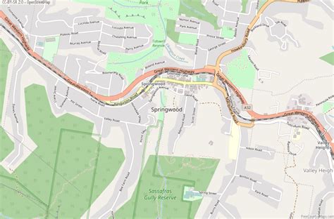 Springwood Map Australia Latitude & Longitude: Free Maps