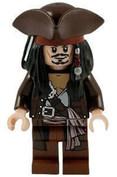 Lego MINIFIGURE Captain Jack Sparrow Pirates of the Caribbean - Etsy