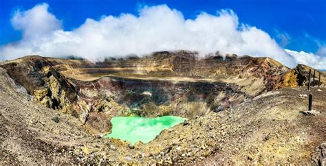 Premium Photo | The crater lake of santa ana volcano or ilamatepec in ...