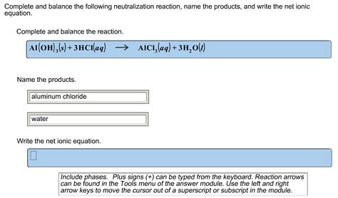 Solved Complete and balance the following neutralization | Chegg.com