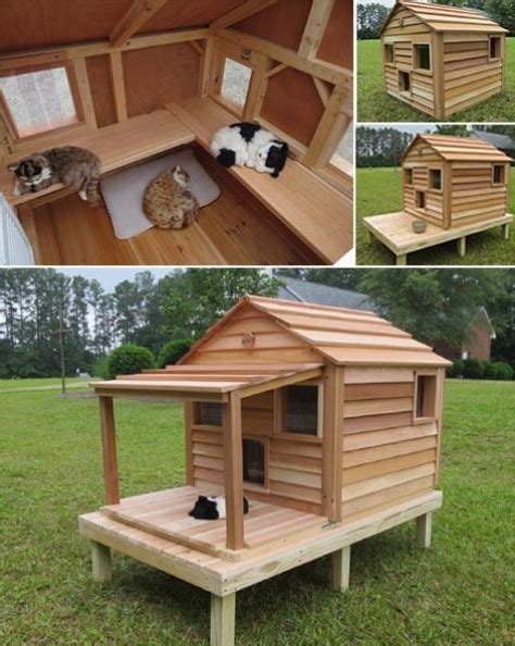 Outdoor Cat House | Outside Heated Cat Shelter for Cold Weather