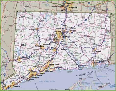 Mapa de Connecticut - Tamaño completo | Gifex