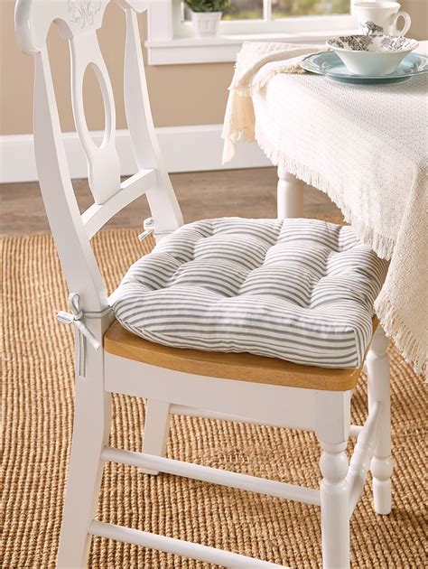 Never-Flatten Chair Cushion, In 2 Sizes | Dining chair pads, Kitchen ...