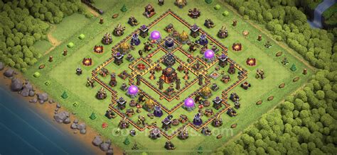 Base TH10 with Link, Anti 2 Stars Anti Dragon 2023 - Town Hall Level 10 Base Copy - Anti Air ...