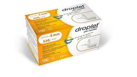 Droplet Pen Needles 32G 5MM - 100 Each 4 packs HT8314