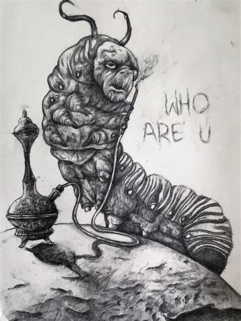 The Caterpillar from Alice in Wonderland | Alice in wonderland artwork ...