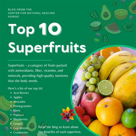 Top 10 Super Fruits - Superfruits to Try - Dr. Diana Joy Ostroff