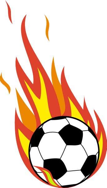 Flaming soccer ball clip art clipart – Clipartix