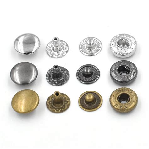 50 sets per pack10mm Button. rivet. Metal buckle combination.Clothing & Accessories. Sewing ...