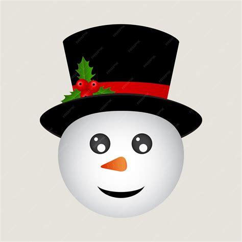 Premium Vector | Christmas snowman