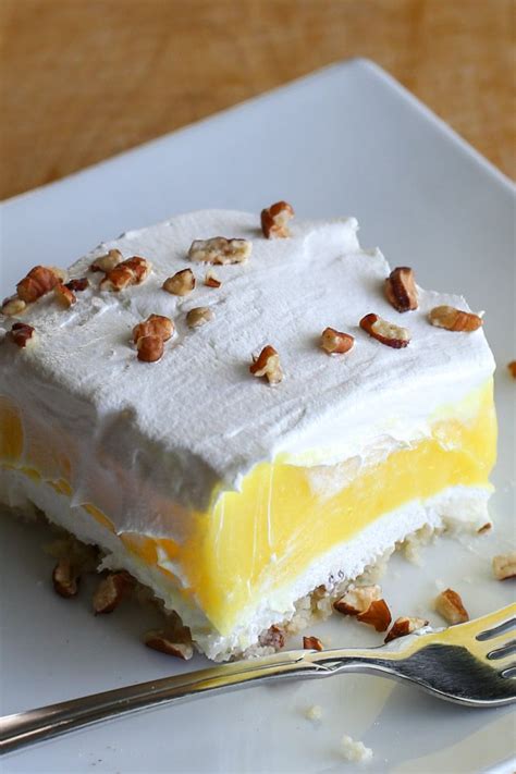 Lemon Lush Lemon Dessert | Recipe | Lemon desserts, Lemon dessert recipes, Lemon desserts easy