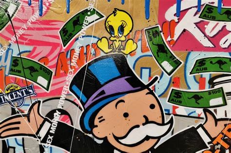 Monopoly Man - Free Money Painting by Franko | Saatchi Art