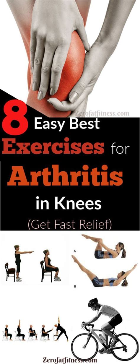 8 Easy Best Exercises for Arthritis in Knees (Fast Relief for Arthritis) (With images) | Knee ...