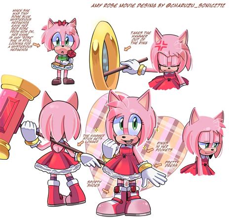 Amy Rose by Charuzu2712 | Hedgehog movie, Amy rose, Amy the hedgehog