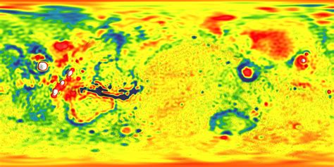 GMM-3 Mars Gravity Map | Wolfram Data Repository