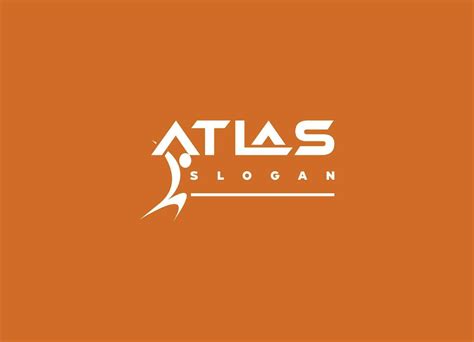 Atlas logo design concept and construction 23841096 Vector Art at Vecteezy