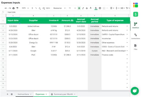 Income statement template in Google Sheets - Sheetgo Blog