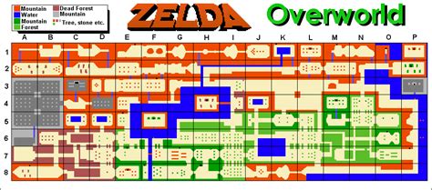 Legend of Zelda Overworld Map