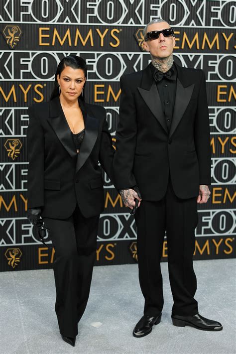 Travis Barker and Kourtney Kardashian Brought PDA and Couple Fashion to ...