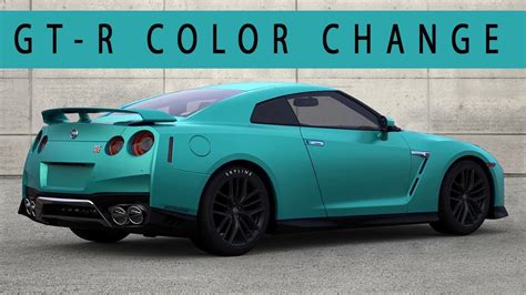 NISSAN GTR R35 COLOR CHANGE (All Colors) - YouTube