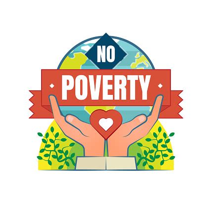 No Poverty Vector Symbol Badge Stock Illustration - Download Image Now - iStock