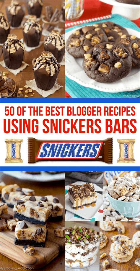 50 Of The Best Recipes Using Snickers • Love From The Oven