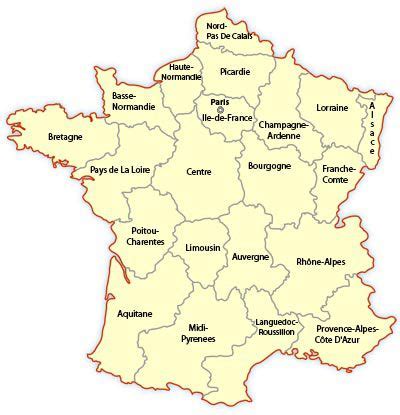 Regional Map of France | Europe Travel