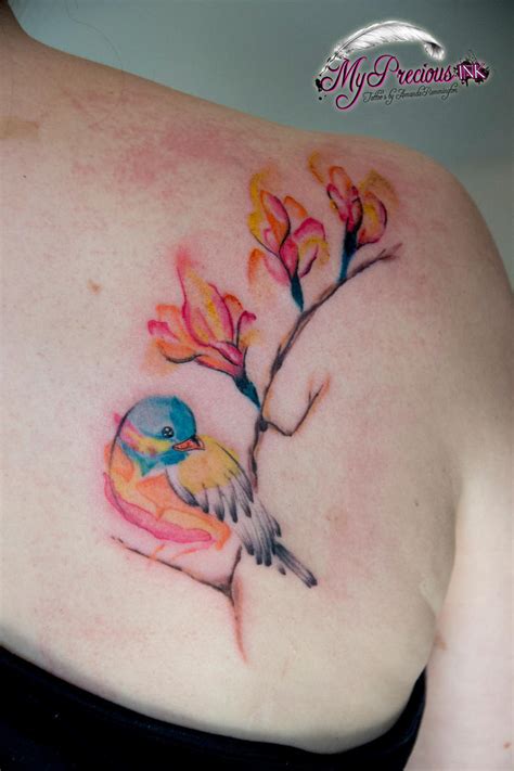 Watercolor Bird Tattoo by Mentjuh on DeviantArt