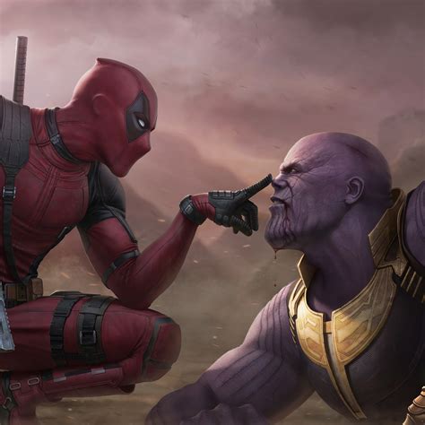 Deadpool vs. Thanos, 4K, #119 Wallpaper PC Desktop