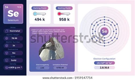 Selenium Electron Configuration Properties-vector Illustration Stock Vector (Royalty Free ...