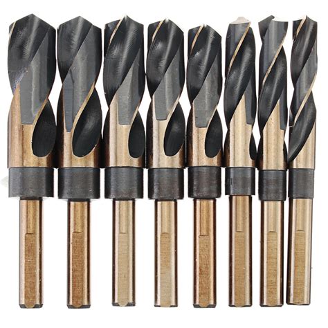 8pcs 1/2 inch round shank hss twist drill bit set Sale - Banggood.com