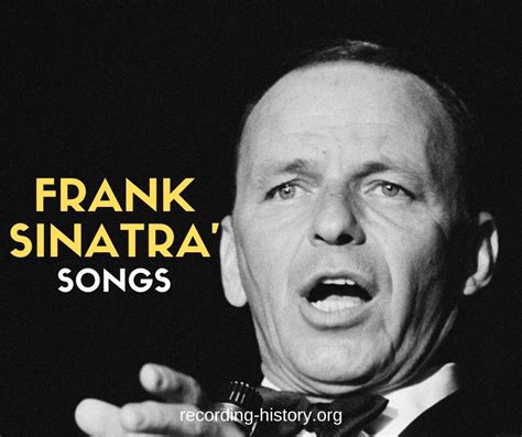 10+ Best Frank Sinatra's Songs & Lyrics - List Of Songs By Frank Sinatra