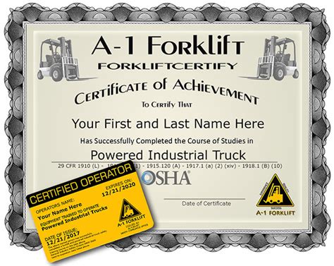 Forklift Certification Online Forklift Training Hands-on Forklift Training Services from A1 Forklift