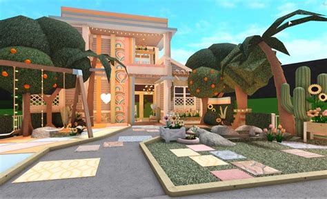 Bloxburg Daycare! | Woonkamer ideeën modern, House, Patio