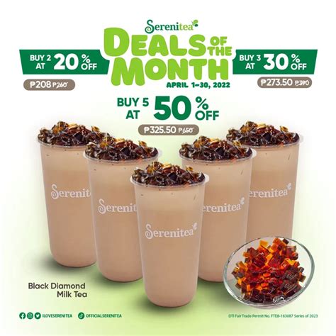 SERENITEA MENU PHILIPPINES AND UPDATED PRICES 2023