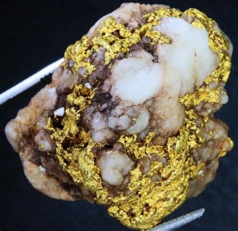 34.4 Grams Gold Nugget on Quartz Host Rock LGN 1394 | Gold bullion coins, Gold nugget, Gold ...