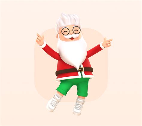 Secret Santa 3D Character on Behance