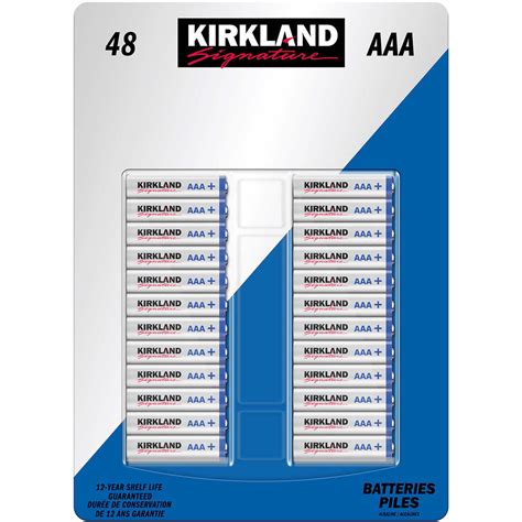 Kirkland Signature AAA Alkaline Batteries, 48 Count - Whole And Natural