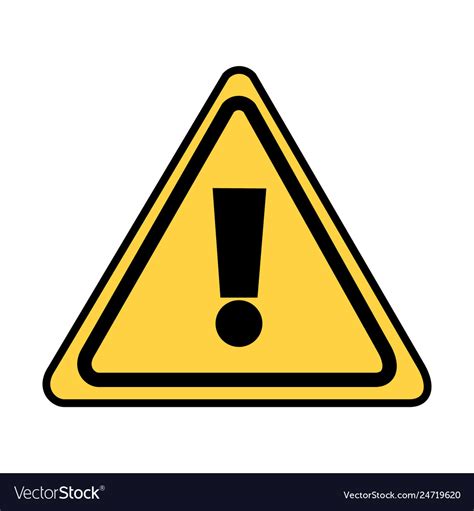 Warning sign icon Royalty Free Vector Image - VectorStock