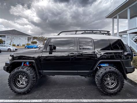 Black Lifted Toyota FJ Cruiser Off Road build With Long Travel Suspension