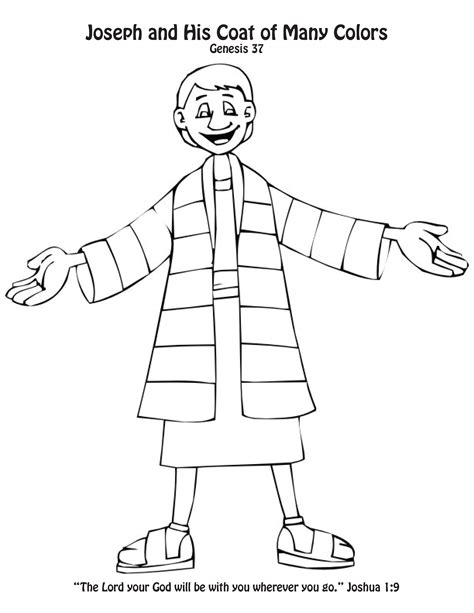 Joseph Coat Of Many Colors Coloring Page at GetColorings.com | Free ...