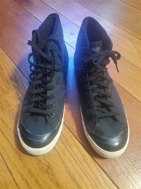 New Balance Men's Black Pro Hi-Top Canvas Sneaker Siz… - Gem