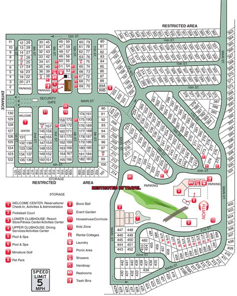 RV Resort Map & Guest Guide For Catalina Spa RV Resort