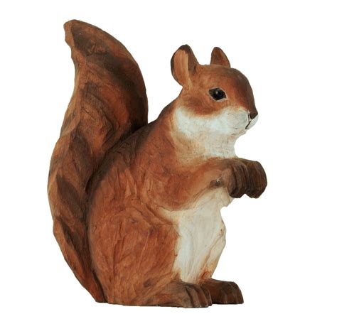 DecoAnimal Squirrel – Hand carved Animals – Wildlife Garden