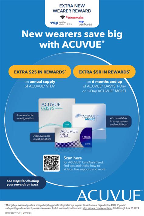 ACUVUE VITA Rebate Form 2024 - ContactLenseRebates.com