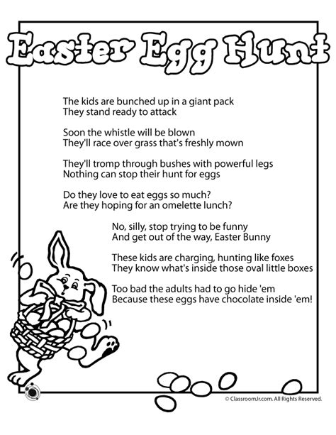 Easter Poem - Egg Hunt - Woo! Jr. Kids Activities