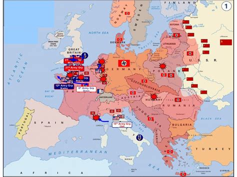 Map of world war ii