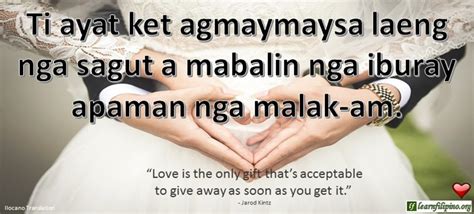 Ilocano Love quotes 3 - Learn Filipino