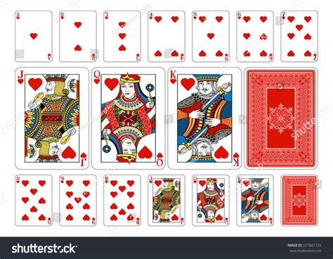 Poker Size Heart Playing Cards Plus Stock Vector (Royalty Free ...